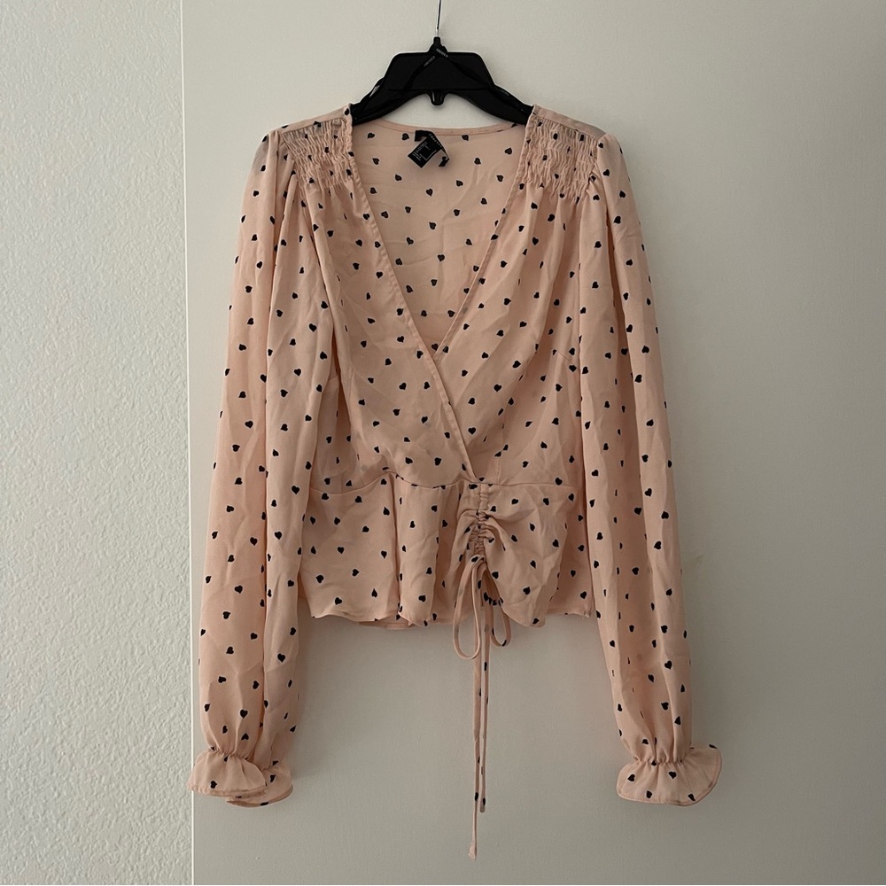 Forever 21 Heart Blouse